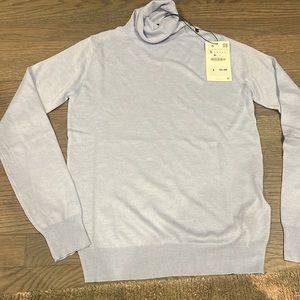 Zara light blue knit sweater. Goes great with jeans or slacks